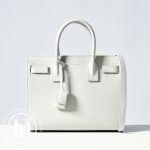 Sac de jour baby en cuir lisse blanc vintage - Saint Laurent Dressingment Votre