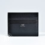 Porte-cartes H sellier colorfil noir - Hermès Dressingment Votre