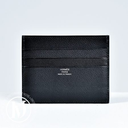 Porte-cartes H sellier colorfil noir - Hermès Dressingment Votre