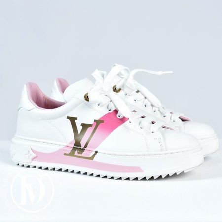 Sneakers Time Out en cuir blanc et rose p.36,5 - Louis Vuitton Dressingment Votre