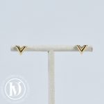 Puces d'oreilles Essential V en métal doré - Louis Vuitton Dressingment Votre