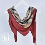 Carré 90 en soie tartan - Burberry Dressingment Votre