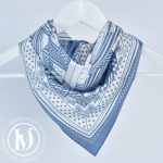 Bandana 55 "Sangles en ZigZag" en soie - Hermès Dressingment Votre