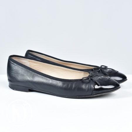 Ballerines en cuir de veau noir p.39 - Chanel Dressingment Votre