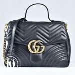 Sac GG Marmont médium en cuir noir - Gucci Dressingment Votre