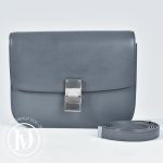 Sac Classic Box médium en cuir gris - Céline Dressingment Votre