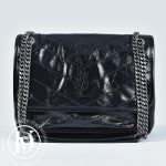 Sac Niki baby en cuir froissé noir - Saint Laurent Dressingment Votre