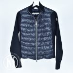 Cardigan zippé matelassé en laine noir t.S - Moncler Dressingment Votre