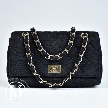 Sac Wild Stitch en tissu surpiqué noir - Chanel Dressingment Votre