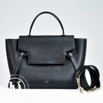 Sac Belt micro en cuir grainé noir - Céline Dressingment Votre