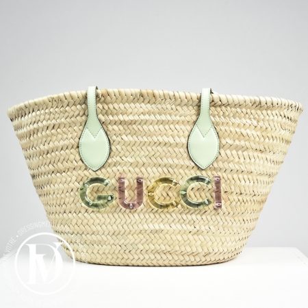 Panier en paille à logo - Gucci Dressingment Votre