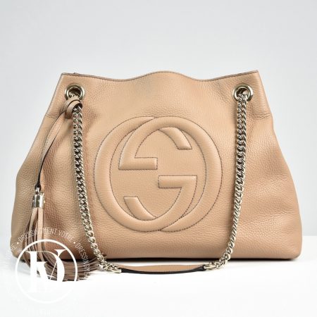 Cabas Soho en cuir beige rosé - Gucci Dressingment Votre