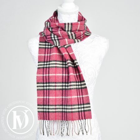 Écharpe en laine tartan rose - Burberry Dressingment Votre