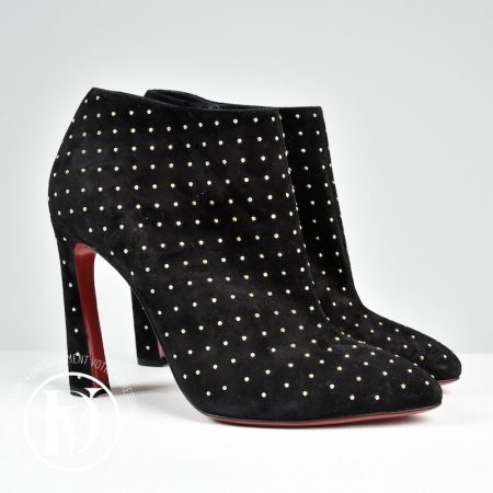 Bottines Eleonor 85 suède noir p.39,5 - Christian Louboutin Bottines Eleonor 85 suède noir p.39,5 - Christian Louboutin Dressingment Votre