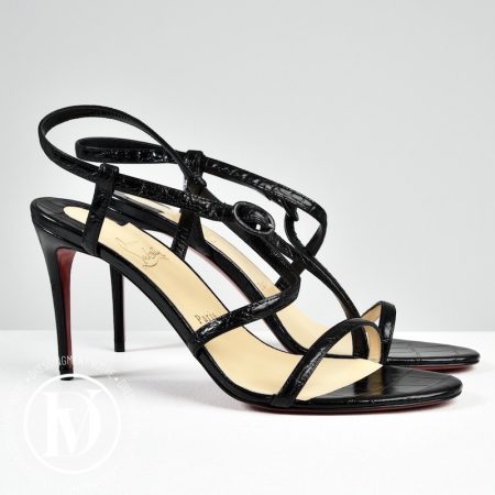 Sandales Selima 85 en cuir noir p.40 - Christian Louboutin Dressingment Votre