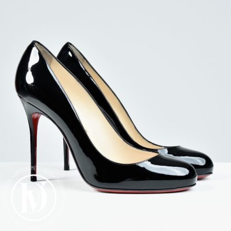 Escarpins Fifi 100 en cuir vernis noir p.39 - Christian Louboutin Dressingment Votre