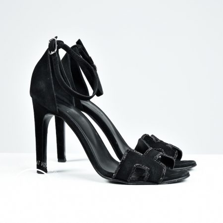 Sandales Joy 105 noires p.38 - Hermès Dressingment Votre
