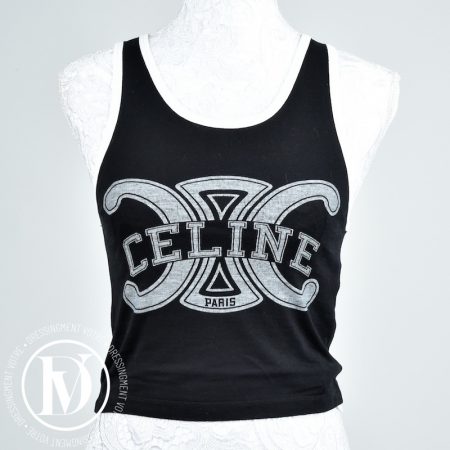Top en coton noir t.S - Céline Dressingment Votre