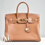 Sac Birkin 35 en cuir Courchevel Gold - Hermès Dressingment Votre