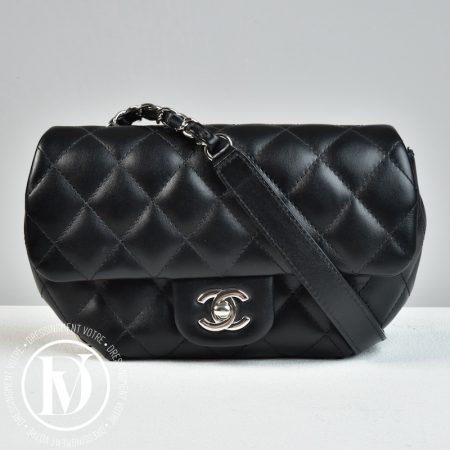 Pochette-ceinture en cuir noir - Chanel Dressingment Votre