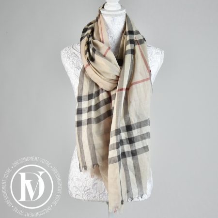 Grande étole tartan - Burberry Dressingment Votre