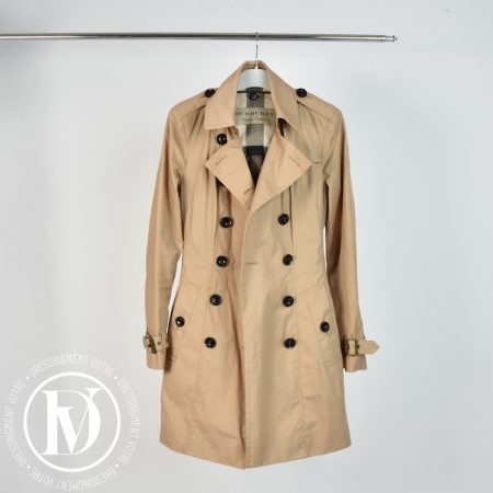 Trench-coat mi-long matelassé beige t.36 - Burberry Dressingment Votre