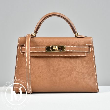 Sac Mini Kelly 20 cuir Epsom Gold - Hermès Dressingment Votre