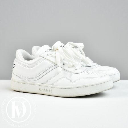 Sneakers Trainer en cuir blanc p.35 - Céline Dressingment Votre