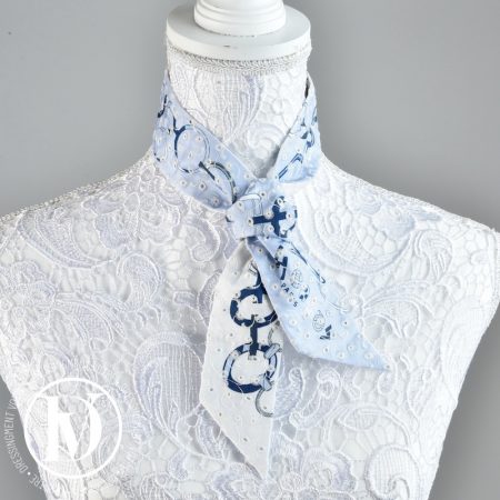 Twilly en soie "Do Re Boucles Broderie Anglaise" - Hermès Dressingment Votre