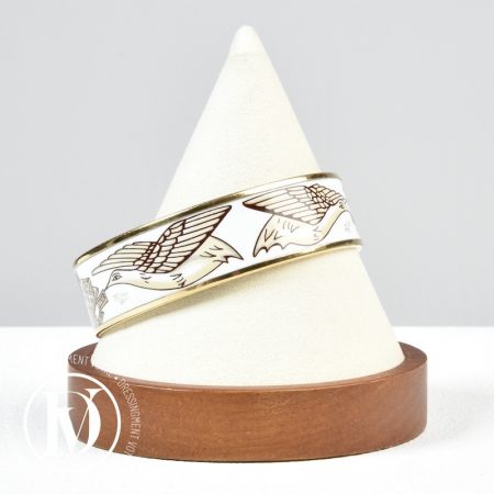 Bracelet vintage émaillé Oiseaux - Hermès Dressingment Votre
