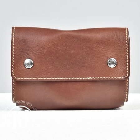 Petite pochette en cuir marron - Hermès Dressingment Votre