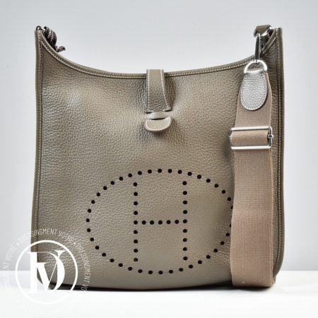 Sac Evelyne 33 taurillon clémence étoupe - Hermès Dressingment Votre