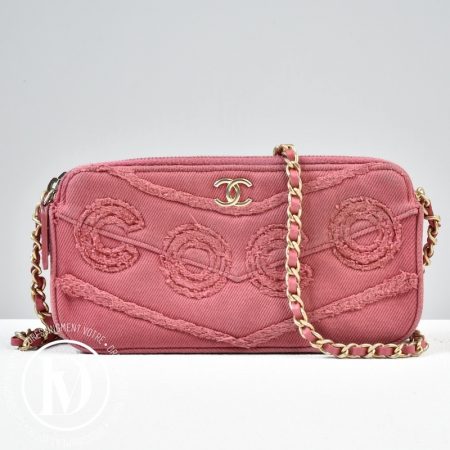 Sac WOC denim rose - Chanel Dressingment Votre