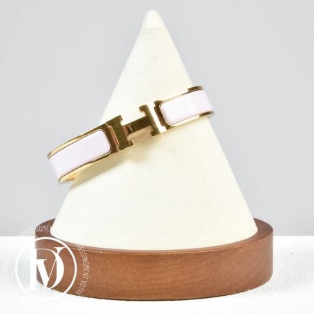 Bracelet Clic H rose dragée GM - Hermès Dressingment Votre
