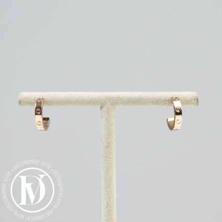 Boucles d'oreilles Love PM en or rose - Cartier Dressingment Votre