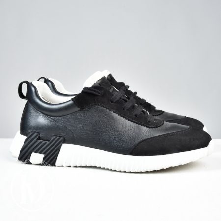 Sneakers Bouncing en cuir noir p.42 - Hermès