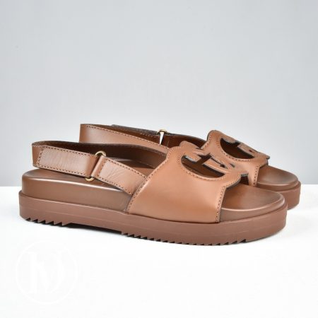 Sandales GG en cuir tan p.38,5 - Gucci Dressingment Votre
