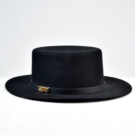 Chapeau Hampton en feutre noir t.58 - Hermès