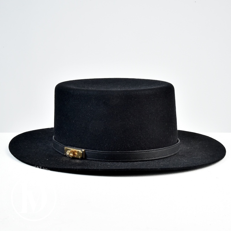 Chapeau Hampton en feutre noir t.58 - Hermès Dressingment Votre