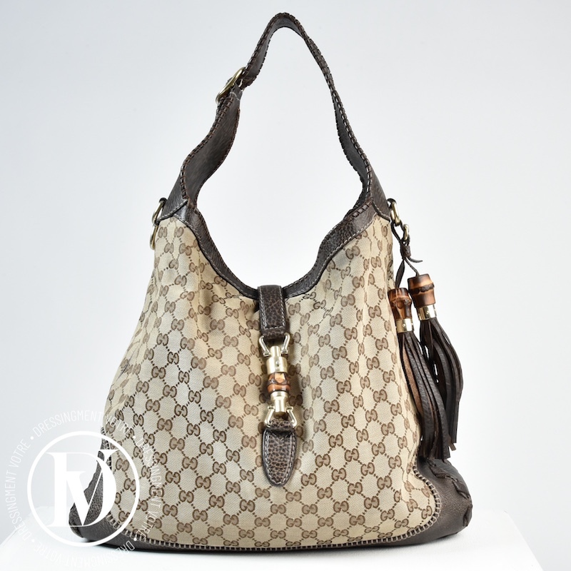 Sac New Jackie en toile GG et cuir - Gucci Dressingment Votre
