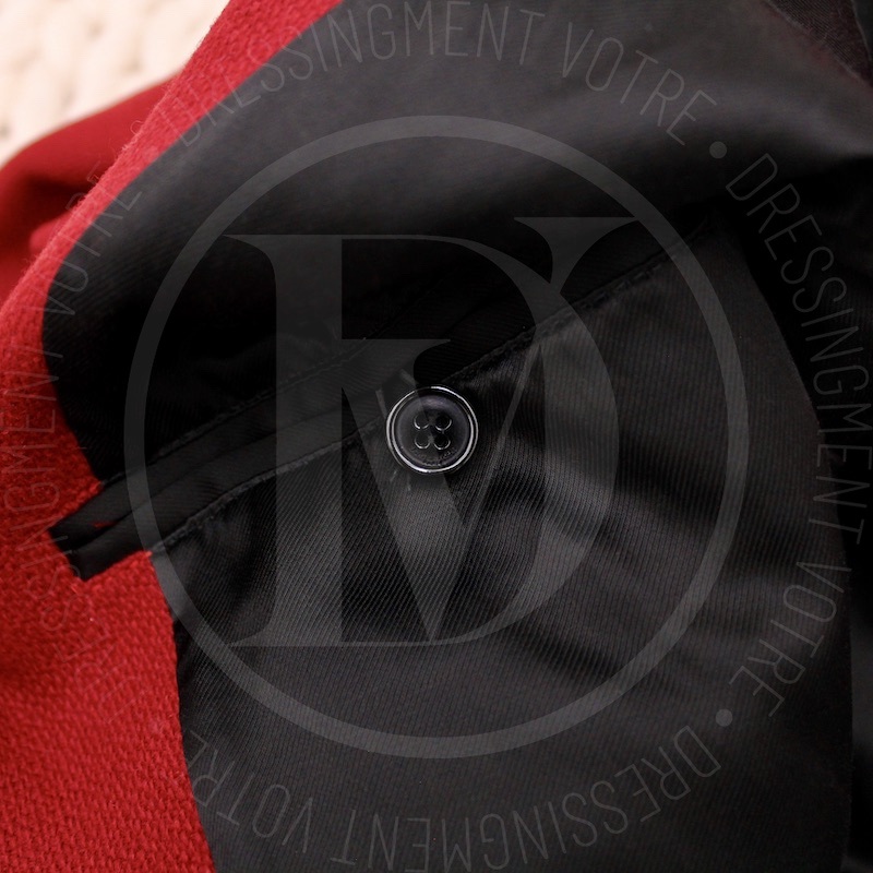 Teddy en laine et cuir rouge et blanc t.48 - Saint Laurent Dressingment Votre