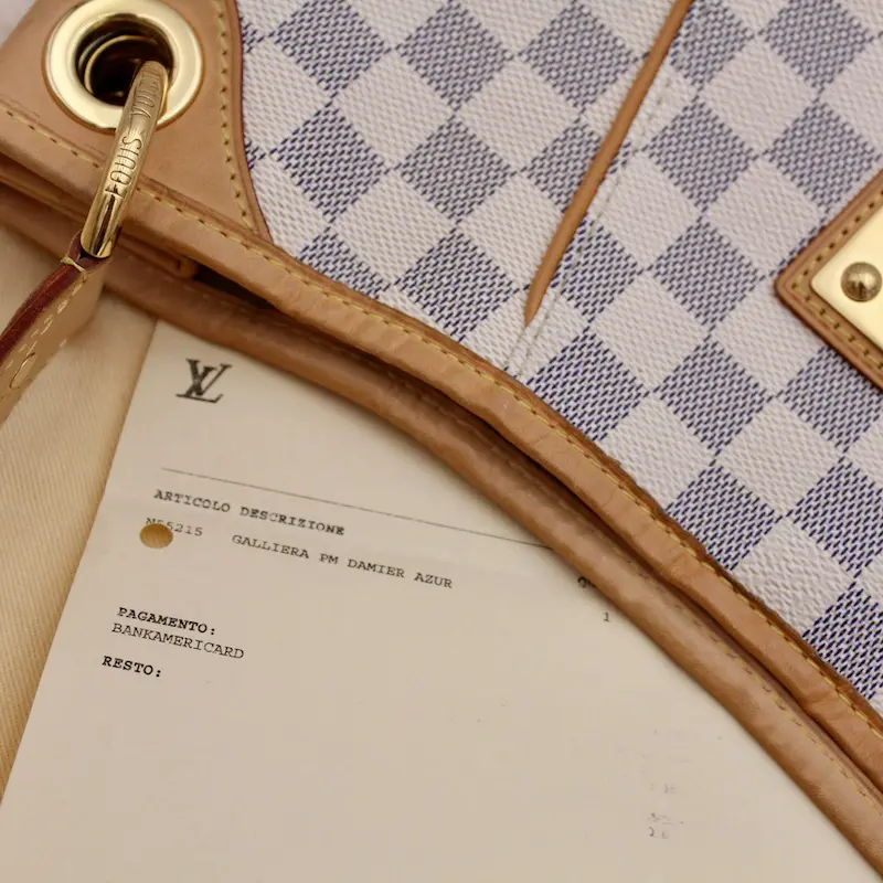 DDH - Sac à main Louis Vuitton Galliera grand modèle en toile