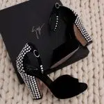 Sandales à talons Allien en daim noir p.37 - Giuseppe Zanotti Dressingment Votre
