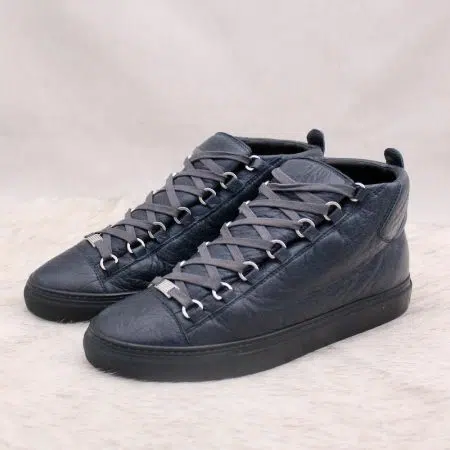 Sneakers Arena en cuir texturé bleu gris p.41 - Balenciaga Sneakers Arena en cuir texturé bleu gris p.41 - Balenciaga Dressingment Votre