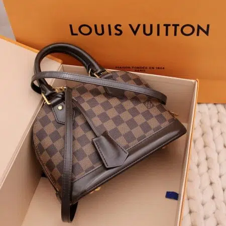 Sac BB Alma en toile damier ébène marron - Louis Vuitton Sac BB Alma en toile damier ébène marron - Louis Vuitton Dressingment Votre