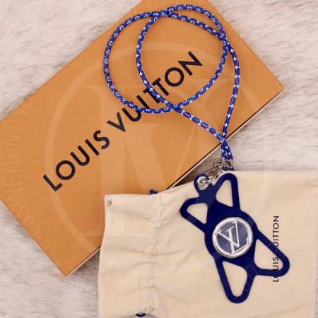 Porte-téléphone Louise en silicone bleu - Louis Vuitton