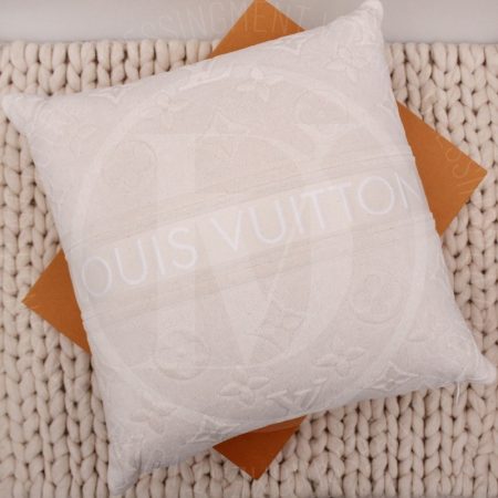 Coussin de plage Lvacation en coton blanc crème - Louis Vuitton