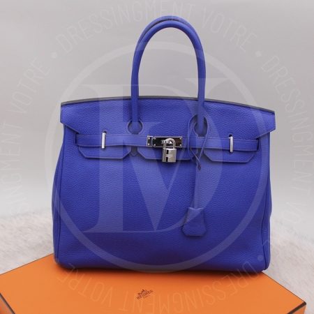 Sac Birkin 35 en cuir togo bleu électrique - Hermès Dressingment Votre