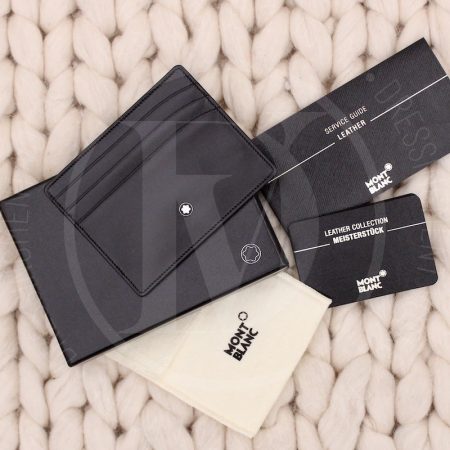 Porte-cartes en cuir lisse noir - Montblanc Dressingment Votre