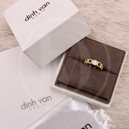 Bague Impression Domino en or jaune et diamants t.48 - Dinh Van Dressingment Votre